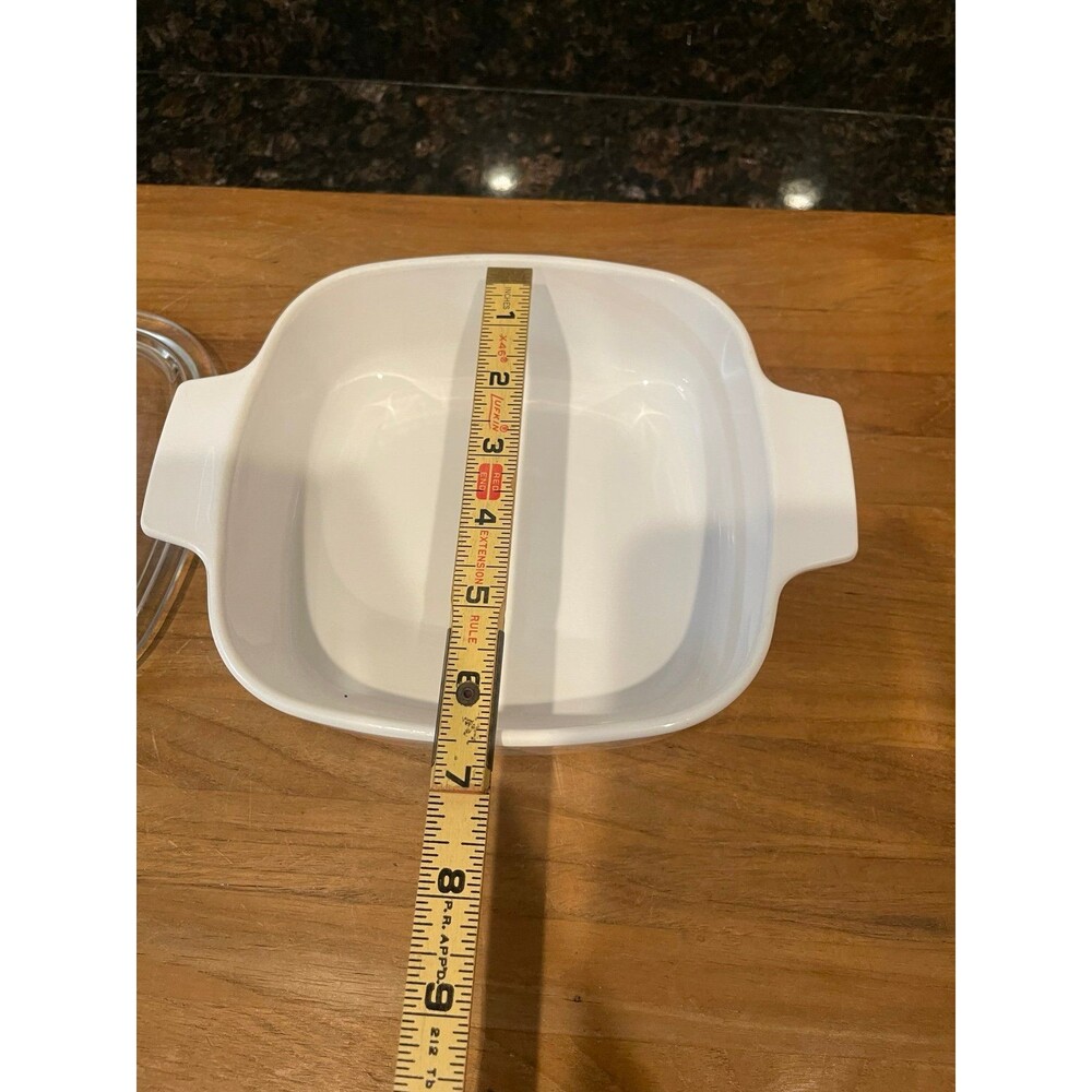 CORNING WARE Peach Floral 1 Liter Quart Casserole - Picture 6 of 8